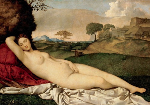 Painting of Sleeping Venus by Giorgione